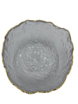 5" GLASS BOWL GOLD RIM - 24/CS