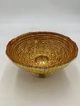 6"GLASS FOOTED BOWL-GOLD - 18/CS
