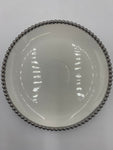 10" PLATE W/SILVER DOTS-ROUND - 24/CS
