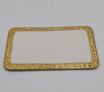 10"PLATTER W/GOLD DESIGN-RECTANGLE-36/CS