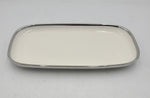 12"x6.5" PLATTER W/SILVER DESIGN - 24/CS