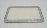 10"x6" PLATE W/SILVER DESIGN-RECTANGLE -36/CS