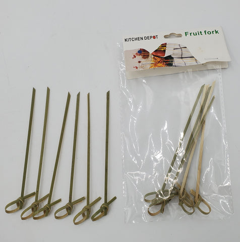 4.5" BAMBOO KNOT PARTY PICKS