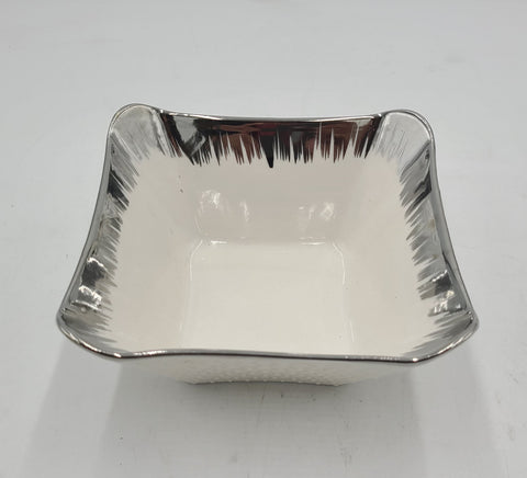 5.25"x3"  BOWL WITH SILVER DESIGN - 60/CS