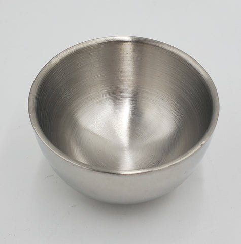 2.25"x1.75" S/S ROUND BOWL - SILVER