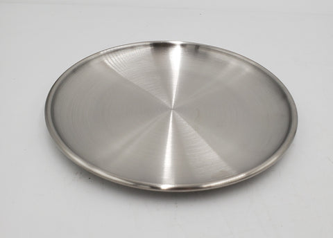 5.25" S/S ROUND PLATE - SILVER