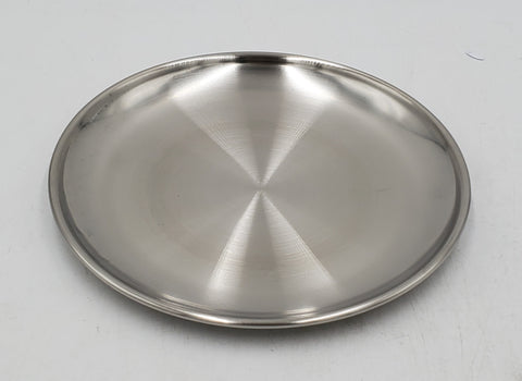 6.5" S/S ROUND PLATE - SILVER