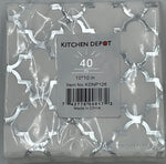10"x10"  NAPKIN - 40 CT - WHITE